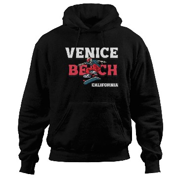 Discover Venice Beach California Skeleton Skateboarder Hoodies