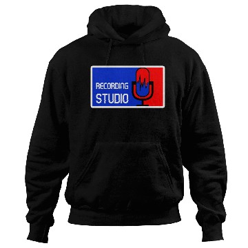 Discover Recording Studio Logo Microphone Hoodies