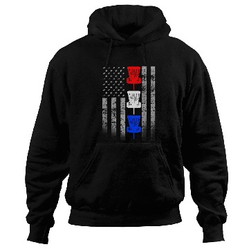 Discover Red White and Blue Disc Golf Flag Hoodies