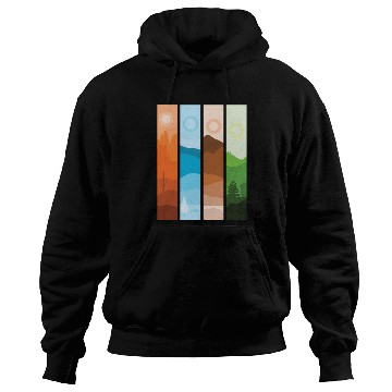 Discover Artistic Nature Wilderness Mountain Landscape Hoodies