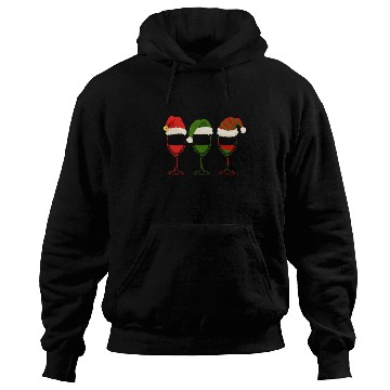 Discover Wine Santa Hat Christmas Hoodies