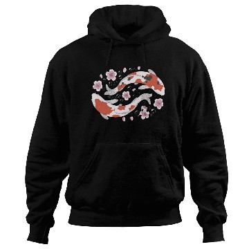 Discover Japanese Koi Fish and Cherry Blossom Hoodies