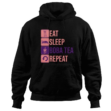 Discover Eat Sleep Boba Tea Hoodies