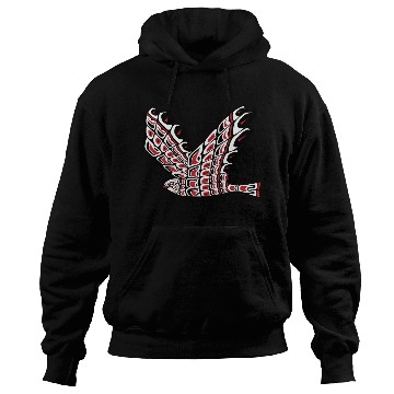 Discover Red Tail Hawk Pacific Northwest Native American Hoodies