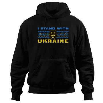 Discover I STAND WITH UKRAINE BLUE-YELLOW Hoodies