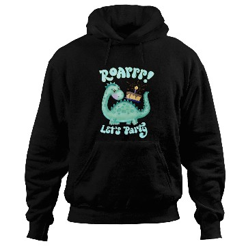 Discover Dinosaur. Happy Birthday Hoodies