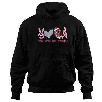 Discover Peace Love Cure Drillers Hoodies