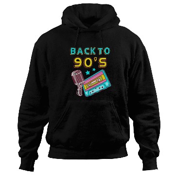 Discover Back To 90's Cassette Mixtape 90s Music Lover Hoodies