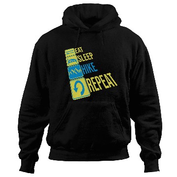 Discover Daily Repeat Hiking Mountains Hoodies