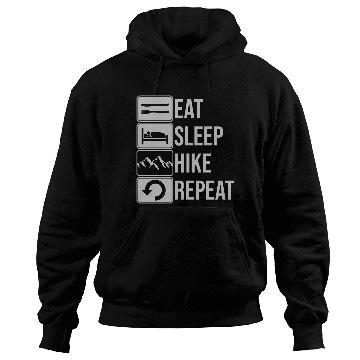 Discover Hiking daily repeat mountains Hoodies