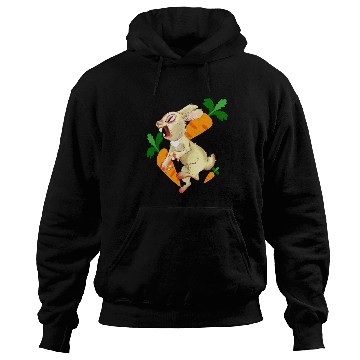 Discover Crazy rabbit running for carrot Hoodies