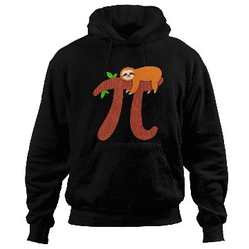 Discover Pi Sloth Math Mathematician Teacher Gift Hoodies