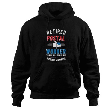 Discover Retired Postal Worker Retirement Mailman Postman Hoodies