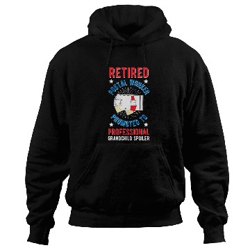 Discover Retired Postal Worker Grandma Retirement Mail Lady Hoodies