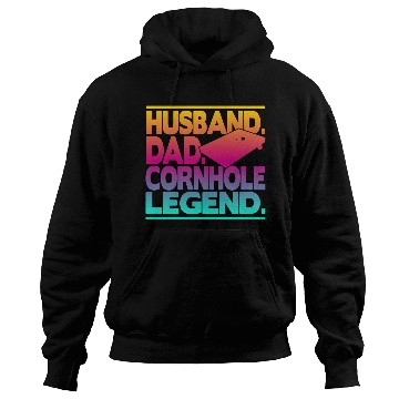 Discover Husband Dad Cornhole Legend Classic Hoodies