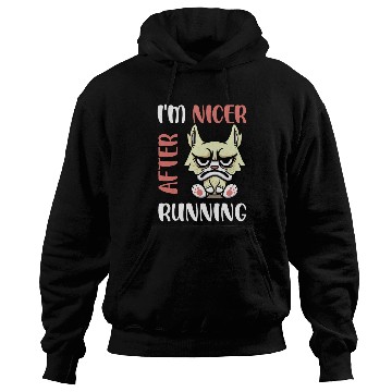Discover I'm Nicer After Running Hoodies
