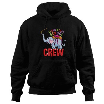 Discover Back To School Elephant Elementary School Crew Hoodies