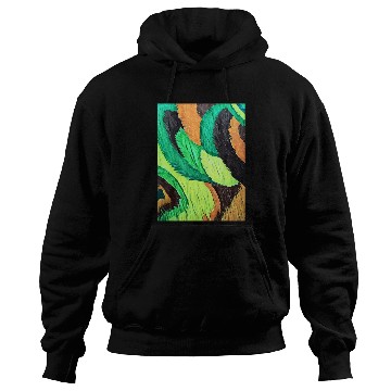 Discover Colorful flow grass art Hoodies