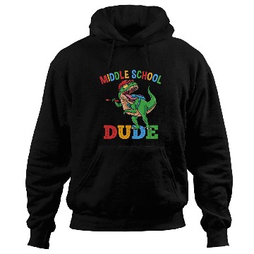 Discover Middle School Dude T-Rex Dinosaur Boys Hoodies