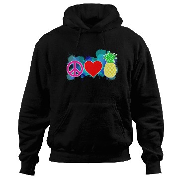 Discover peace love pineapple Hoodies