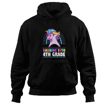 Discover Back To School Dabbing Unicorn Rainbow 4th Grade Hoodies