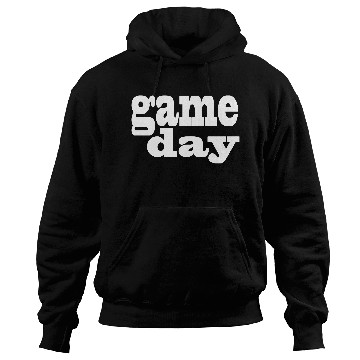 Discover Game Day - white letters Hoodies