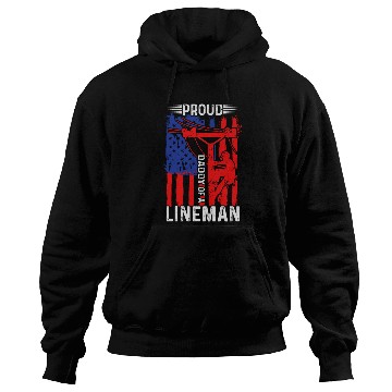 Discover Proud daddy of a lineman Hoodies