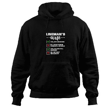 Discover Lineman's Wife Hoodies