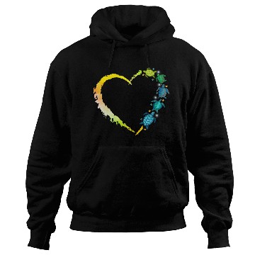 Discover Sea Turtle Heart Animal Lover Hoodies