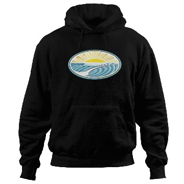 Discover Surf Sunrise Oval Hoodies