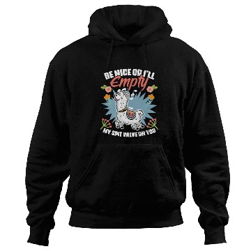 Discover Be Nice Funny Floral Llama Humor For A Flower Hoodies
