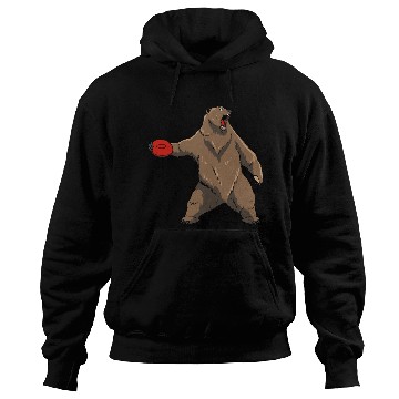 Discover Disc Golf Grizzly Brown Bear Hoodies