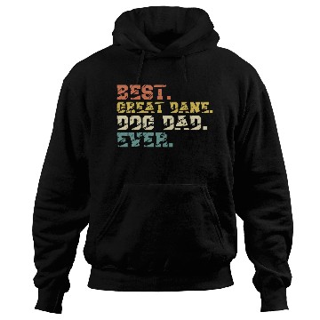 Discover Best Great Dane Dog Dad Ever Vintage Hoodies