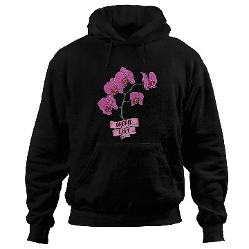 Discover Orchid Plant Lady Cartoon Hoodies