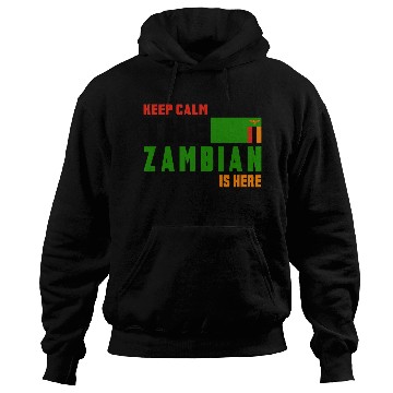 Discover Keep calm Zambia flags design Hoodies