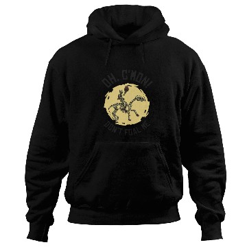 Discover Halloween Cowboy Skeleton Foal Horse Riding Hoodies