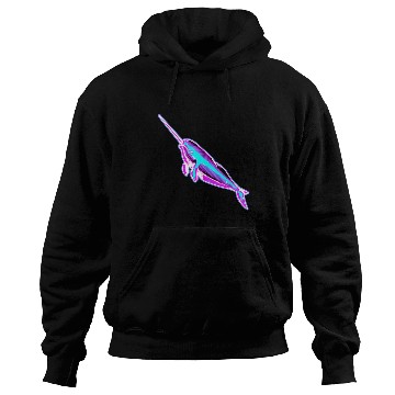 Discover Synthwave Narwhal Hoodies