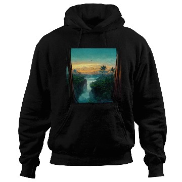 Discover Paradise island painting Hoodies