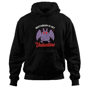 Discover Funny Valentines Day Cryptid Cute Mothman Hoodies