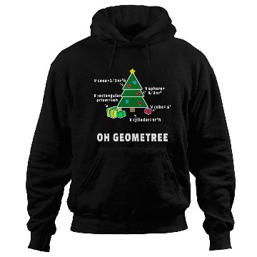 Discover Oh Geometree Christmas Tree Math Teacher Geometry Hoodies
