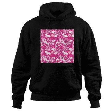 Discover Abstract Pink Winter Pattern Hoodies