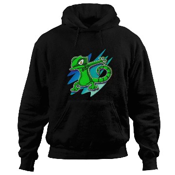 Discover Dabbing Gecko - Jack O Lantern Eyes Hoodies