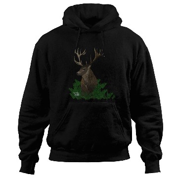 Discover Deer in a green forest Hoodies