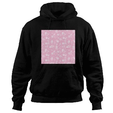 Discover Pink Snowflakes Pattern Hoodies