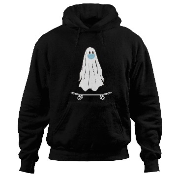 Discover Groovy Ghost Skateboard Lazy Halloween Hoodies