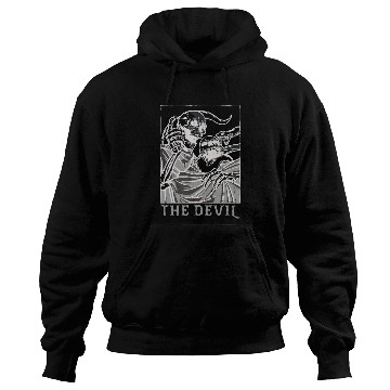 Discover Skeleton Bones Tarot Card Occult Devil Gothic Hoodies