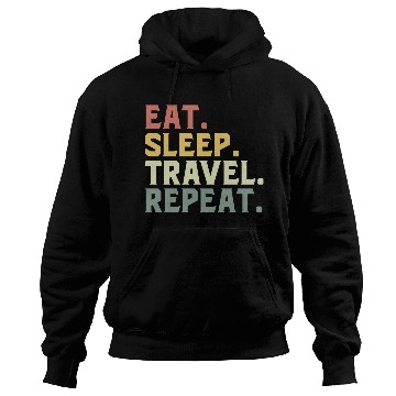 Discover Eat Sleep Travel Repeat Hoodies