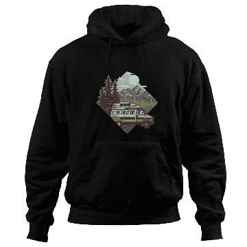 Discover Camping Mountains Wilderness Hoodies