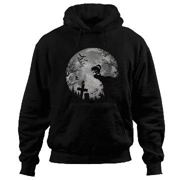 Discover Halloween Werewolf Full Moon Bats and Black trick Hoodies