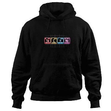 Discover Techno Electronic Music Periodic Table Dj Hoodies